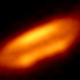 Protoplanetary disk around the star HH 212. Our own Sun presumably started out as a young star surrounded by gas and dust that eventually formed into planets.